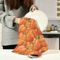 thumbnail image 6 of Dreamtimes Orange Pumpkin Kitchen Towel, Dish Towels Quick Drying Tea Towels Absorbent Hand Towels for Kitchen Sink Dinner Table 28 x 18 Inches, Set of 4, 6 of 7