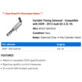 thumbnail image 2 of Variable Timing Solenoid - Compatible with 2009 - 2012 Audi Q5 3.2L V6 2010 2011, 2 of 2