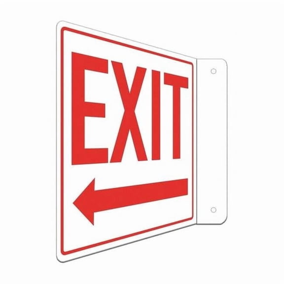 Lyle Safety Sign,8 in x 8 in,Aluminum LCFL-0019-RA_8x8