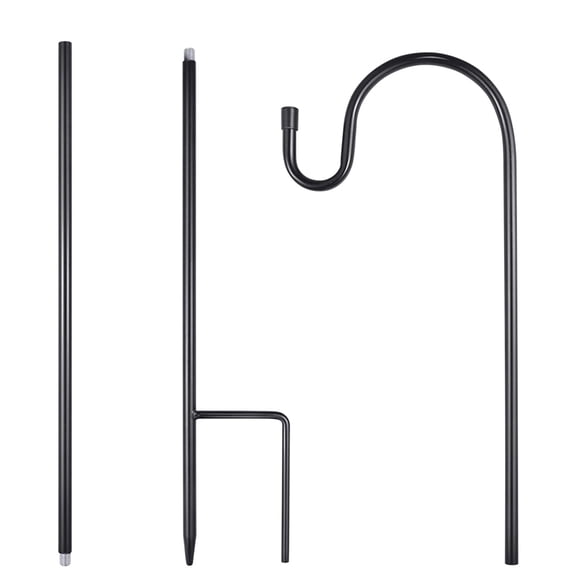 Rustproof Outdoor Bird Feeder Hook - Stainless Steel Detachable Hanger for Courtyard, Garden - Heavy Duty with Secure Clamp for Trees & Railings