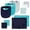 Navy Teal, variant on Hudson Baby Boy Washable Soft Baby Bib, Blue 10 Pack
