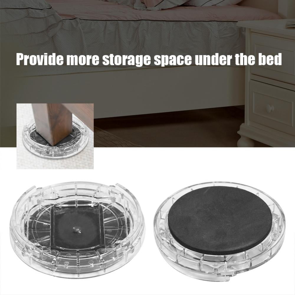 Tebru 8Pcs Chair Bed Risers Elephant Feet Lift Furniture Extra Raisers