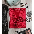 thumbnail image 1 of Satin Silk Robe Kimono Robe Bridal Bridesmaid and Wedding Robe - Pretty Robes, 1 of 1
