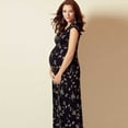 thumbnail image 3 of Robe Fleurie à Manches Courtes pour Femmes, Robe Longue de Maternité pour Femmes Enceintes, 3 of 8