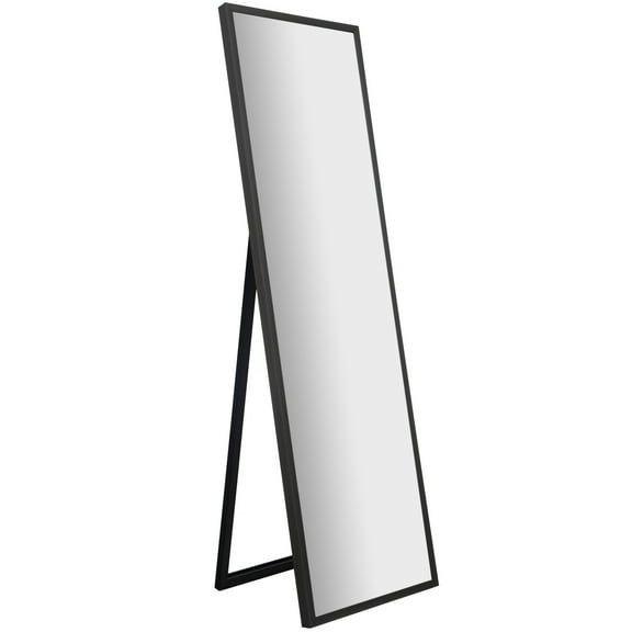 16" x 57" Framed Full Length Standing Mirror with Easel by Gallery Solutions