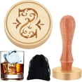 thumbnail image 2 of Ice Stamp Initials Ice Stamps Letter S 1.6 Inch Ice Cube Stamp Personalized with Removable Brass Head and Wood Handle Vintage Ice Branding Stamp, 2 of 9