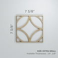 thumbnail image 2 of Ekena Millwork 7 3/8"W x 7 3/8"H x 3/8"T Extra Small Crosby Decorative Fretwork Wood Wall Panels, Walnut, 2 of 7