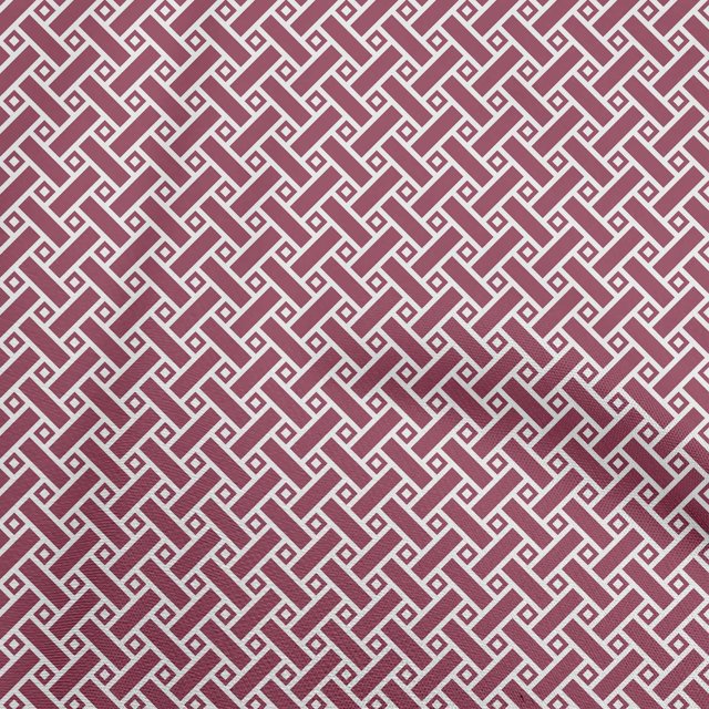 oneOone Velvet Wine Fabric Geometrical Sewing Craft Projects Fabric Prints By Yard 58 Inch Wide