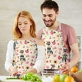 thumbnail image 3 of Schnauzer Dog and Pioneer Flower Apron-Garden Aprons for Women with Pockets-Cotton Linen Waterproof Kitchen Cooking Gardening Aprons Adjustable for Kitchen,Cooking,BBQ and Salon 33x27 Inch, 3 of 7