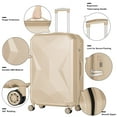 thumbnail image 5 of Hikolayae Crossroad Collection Hardside Spinner Luggage Sets in Beige, 5 Piece - TSA Lock, 5 of 8
