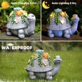 thumbnail image 3 of NIWEITA Solar Turtle Statue with LED Succulent Flowers,Outdoor Waterproof Resin Backyard,Garden,Pond Decor Gift, 3 of 10