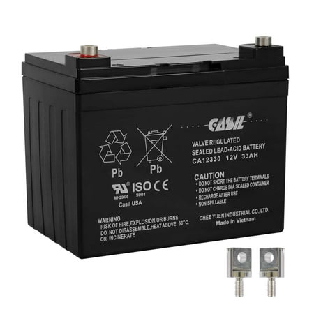 Casil 12V 33ah 35AH Battery for John Deere Lawn Garden Tractor Riding Mower