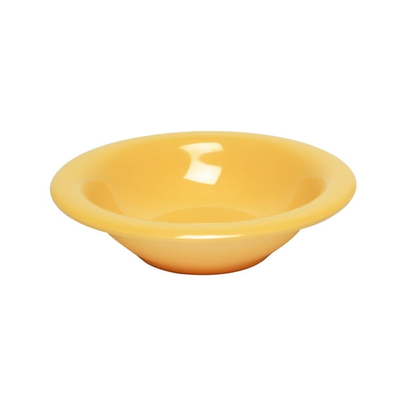 Excellante Color Yellow Melamine Dinnerware Collection 7.25 Inch Soup Bowl - 15 Oz, Comes in Dozen
