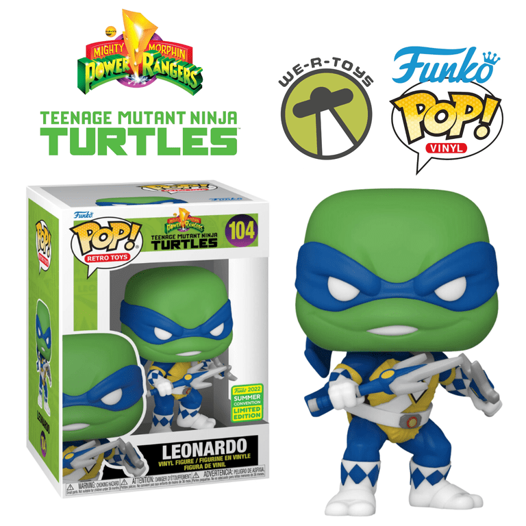Funko POP! Retro Toys TMNT Leonardo as Blue Ranger Figure, Teenage