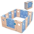 thumbnail image 1 of Parque Plegable para Niños Costway con 16 Paneles y Cierre de Seguridad Centro Actividad Forma Regulable, 1 of 10