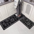 thumbnail image 6 of Kitchen Floor Mat Set of 2, Cushioned Anti Fatigue Kitchen Mat 17"x47"+17"x29", Non-Slip Waterproof Kitchen Rug, Premium PVC Comfort Kitchen Mats and Rugs for Kitchen, Office, Home, Laundry, 6 of 6