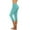 Light Blue, variant on QUNYINEY Workout Capri Leggings for Women Tummy Control High Waist Solid Casual Cropped Pant Yoga Stretch Slim Pants