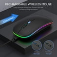 thumbnail image 5 of EASTIN 2.4G Wireless Mouse Foldable Computer Mouse Mini Travel Notebook Mute Mouse USB Receiver for Laptop PC (Black), 5 of 7