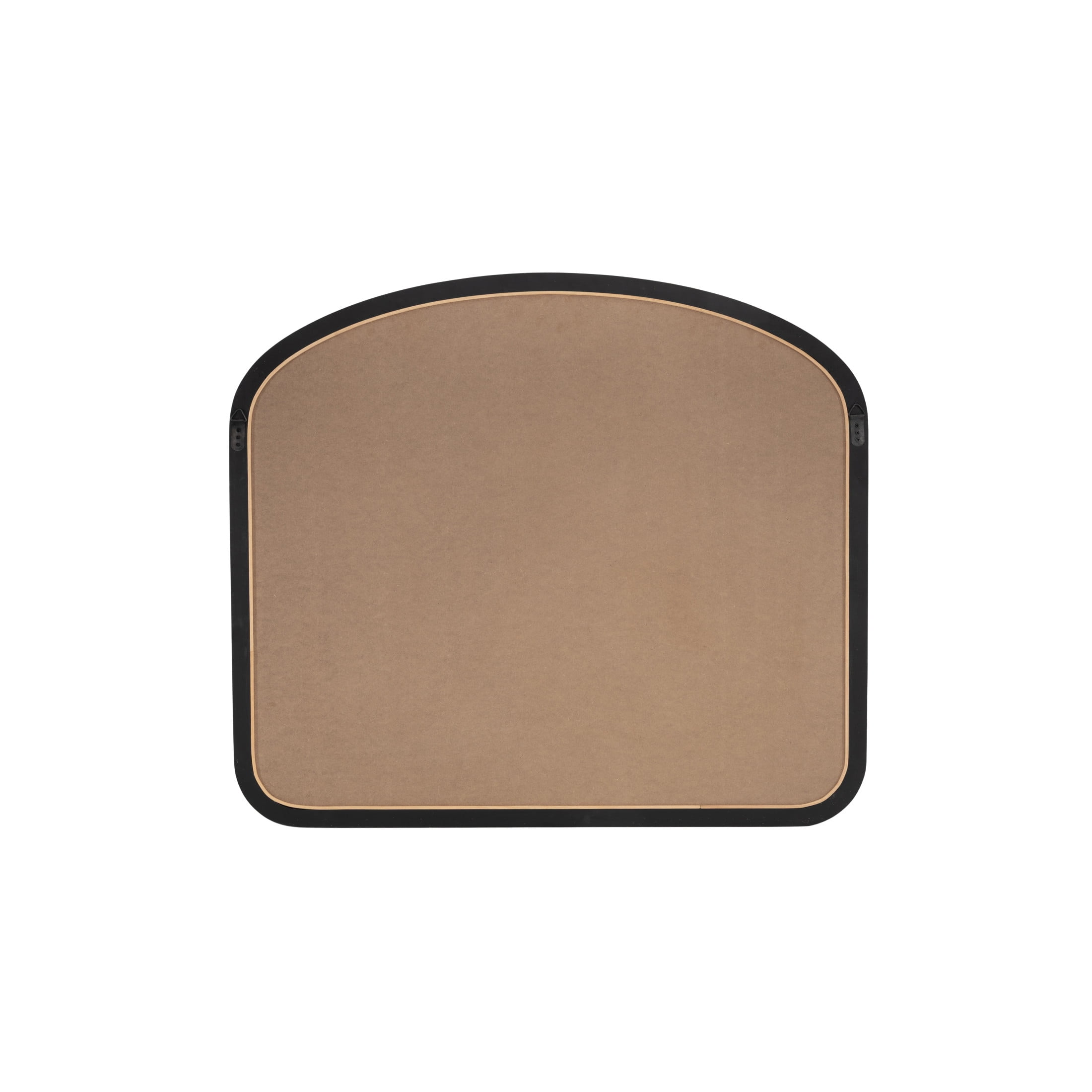 DecMode 40" x 35" Black Handmade Wall Mirror with Deep Set Frame
