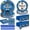 Fathers Day, variant on 122 Pcs Summer Beach Tableware Set, Serves 30. Comes with plates, napkins, forks and tablecloths for picnic and beach parties.