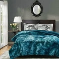 thumbnail image 2 of Premium Wolf Faux Fur Throw Blanket - Soft, Fuzzy Sherpa & Minky Throw Blanket - For Bed or Couch - 50\ Color: A(gray) Size: Throw, 2 of 8