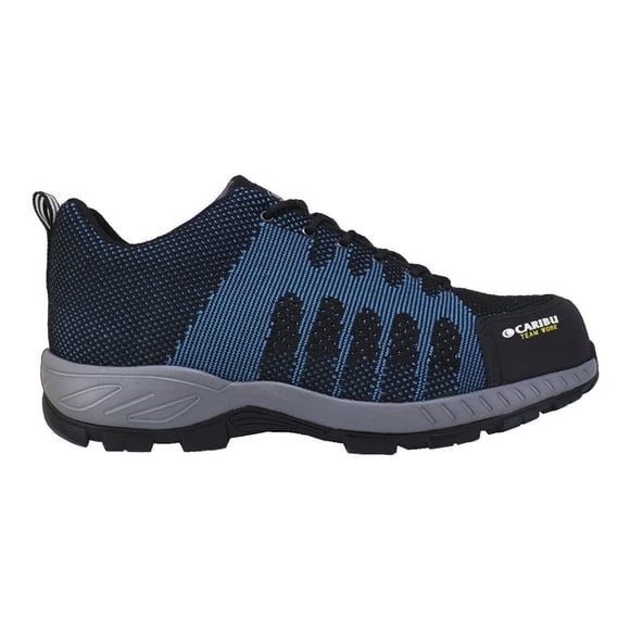 Tenis Choclo Industrial Caribu 325 Azul Gris Con Casco