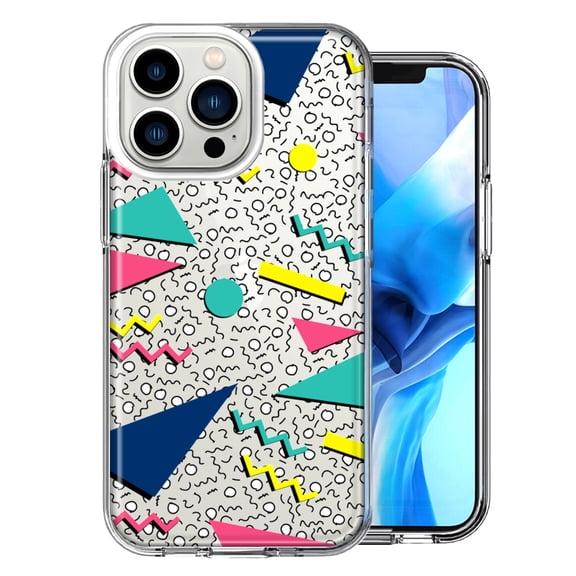 MUNDAZE For Apple iPhone 13 Pro 90's Saved By The Bell Design Double Layer Phone Case Cover