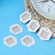 thumbnail image 4 of 100 piezas de adornos para árbol de Navidad, etiquetas de regalo, adornos para tarjetas de Navidad, hexágono blanco, 4 of 4