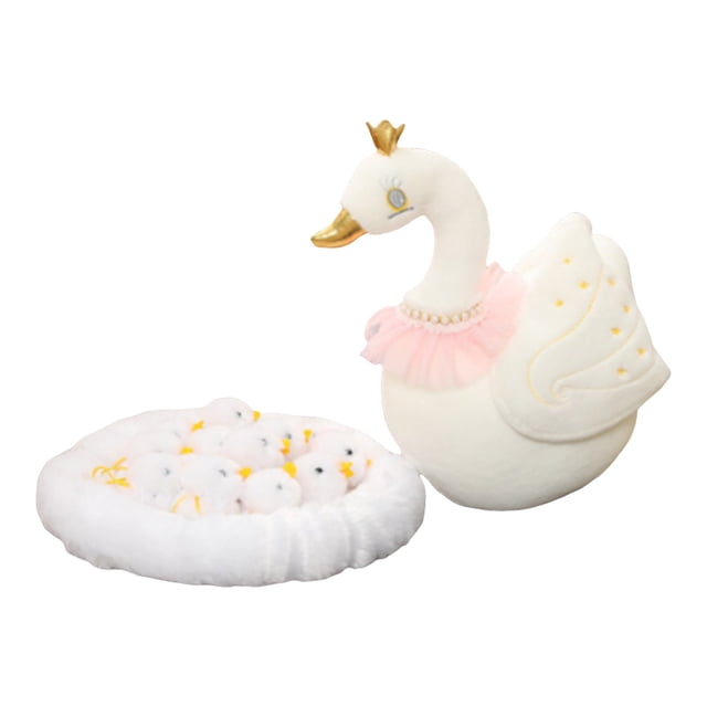 Cute Little White Goose Juguete Ganso Blanco y Cockpit Regalo de Pascua