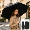 thumbnail image 6 of Voglyf Mini Travel Folding Umbrella, Small Compact and Lightweight, Pocket Size Sun Rain Umbrella, Portable Windproof Small Parasol with Storage for Women Men Travel Outdoor Carry Gift,Black, 6 of 8