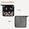 thumbnail image 2 of Rocae Japanese White Crane for Square Silicone Anti-scalding Mat Trivet Hot Pads for Kitchen Counter, Silicone Trivets for Hot Pots and Pans, 2 of 8