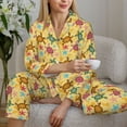 thumbnail image 6 of Uemuo Sea and Sand Pattern Womens Pajama Sets,PJ Set for Women,Pajamas for Women Logo,Long Sleeve Pajama Set for Women,Soft Long Sleeve Top With Pants-, 6 of 9