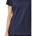 thumbnail image 2 of EON Women's COOLMAXÂ® Mesh Panel V-Neck Solid Scrub Top, 2 of 2