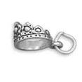 thumbnail image 1 of Sterling Silver 30" 1mm Box Chain 3D Pageant Princess Queens Royal Crown Tiara Pendant Necklace, 1 of 2