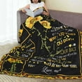 thumbnail image 4 of to My Daughter Blanket Gift from Mom to Daughter Sunflowers Fleece Blankets Ultra-Soft Warm Blanket for Daughter Flannel Bed Throw Blanket for Christmas Birthday Gifts (40"x 50"), 4 of 6