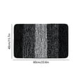 thumbnail image 3 of Flocked Microfiber Non-Slip Bath Mat with Rubber Backing, Highly Absorbent Fast Drying, Machine Washable 15.7"x23.6" Black Rug for Bathroom Tub/Shower & Living Room, 3 of 7