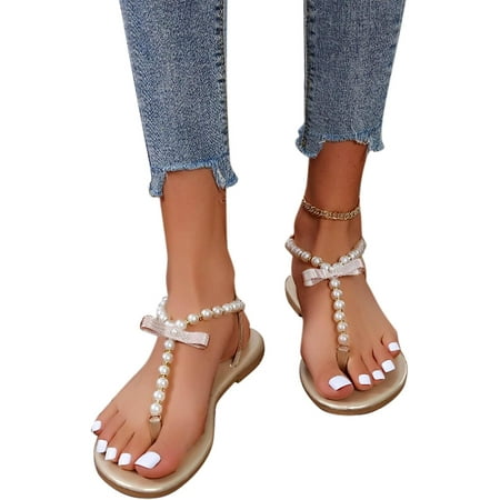 

Women s Summer Flat Sandals Ladies Casual Solid Color Metal Chain Buckle Strap Sandals with Transparent Belt Versatile Lightweight Comfortable Non-slip Slippers Sandal Versatile Beach Walking Shoes