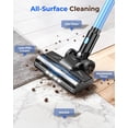 thumbnail image 6 of N8 Cordless Vacuum Cleaner Lightweight Stick with Powerful Suction 2200mAh Battery 40 Mins Runtime -Standing Rechargeable for Home Hardwood Floor Pet Hair Azure, 6 of 7