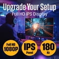 thumbnail image 2 of Westinghouse 27" Flat Gaming Monitor IPS 1080p FHD 180Hz 1ms AMD FreeSync, Low Motion Blur, 2 of 8