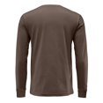 thumbnail image 7 of IAJDKMEK Men's Long Sleeve V-Neck T Shirt - Solid Color Basic Tee, Comfortable Casual Shirts with Soft Feel, Essential T-Shirts for Weekend and Work,Brown L, 7 of 7