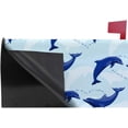 thumbnail image 3 of Coolnut Mailbox Covers Magnetic Oversize Dolphins Couple in The Sea Seasonal Mail Wraps for Home Outdoor Decor, 25.4"x20.78", 3 of 5