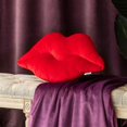 thumbnail image 3 of Ashler 3d Lips Throw Pillows Smooth Soft Velvet Insert Included Cushion For, 3 of 5