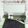 thumbnail image 2 of wqlpp-7 Ensemble de Stylos Métalliques, 1.0 Pointe Stylo à Pointe Moyenne pour Cricut Maker 3/Maker/Explore 3/Air 2/Air, Marqueurs à Encre Métallique pour Enveloppe, Invitations, Cartes, Dessin, 2 of 4