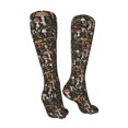 thumbnail image 3 of KLL Mushroom Garnish Print Cool Socks Men's Women's Crew Socks Funny Crazy Novelty Stockings, 3 of 8