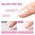 thumbnail image 3 of Gellen Extra Short Square Fake Nail Tips for Press on Nails, 504Pcs Soft Gel Tips for Nail Extensions Full Cover Pre-shaped 12 Sizes Clear False Nails for Nail Art, 3 of 9