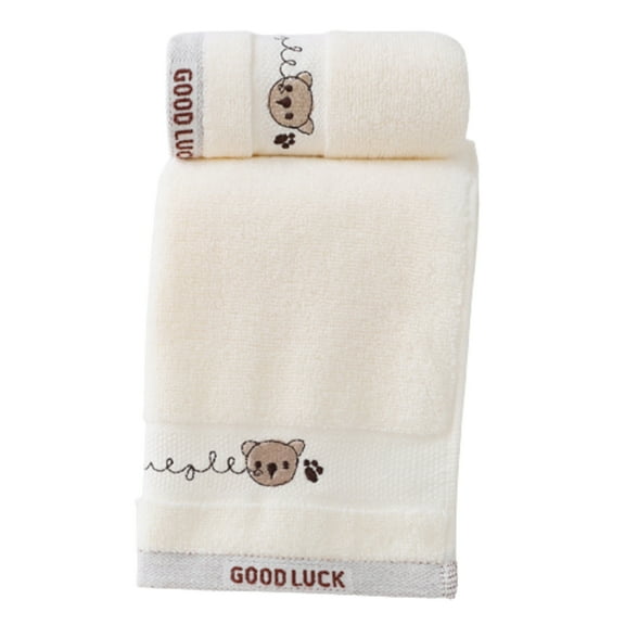 PEACNNG Baby Towels Cotton Bath Towel Face Washcloth Cute Cartoon Bear Hand Wipe Soft Children Towels