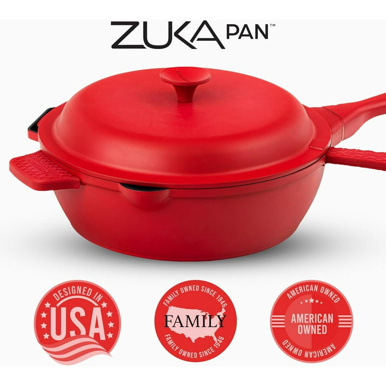 Granitestone ZUKA Ceramic Pan, 12 Inch Ceramic Deep Frying Pan Set