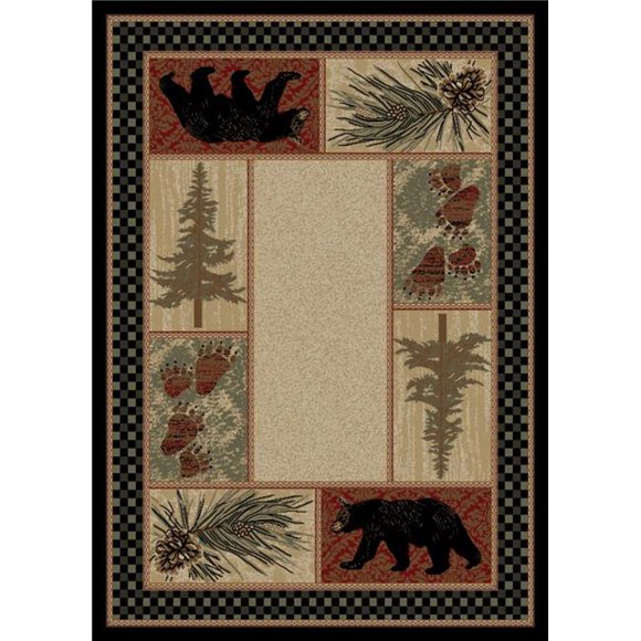 3 ft. 11 in. x 5 ft. 3 in. American Destination Cades Cove Area Rug, Multi Color