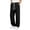 Black, variant on Mens Drawstring Waist Pants ,Outdoor Casual Pants Relaxed Fit Durable Straight Leg Trousers For Daily Wear And Activities (Gray ,Small)