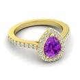 thumbnail image 3 of 1.35 Carat Natural Diamond Amethyst Gemstone New Wedding Ring for Ladies Solid 18K Yellow Gold Size 10.5 by Diamond-Capitals, 3 of 8